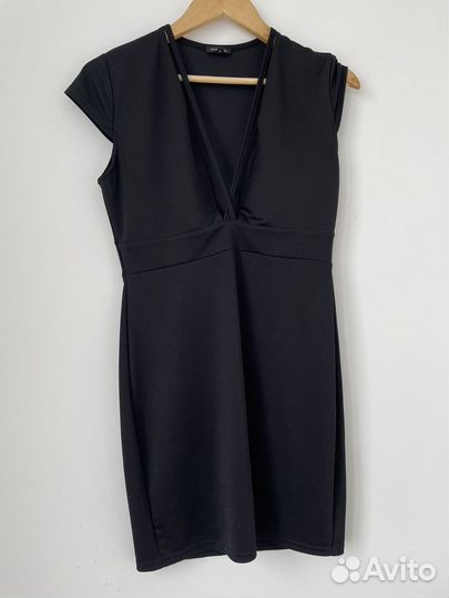 Черное облегающее платье river island M