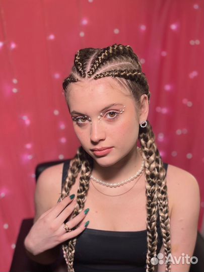 Боксерские косы/брейды/афрохвост/косы в школу