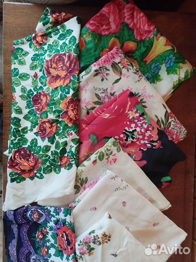 Старинные головные платки, шали, катетки