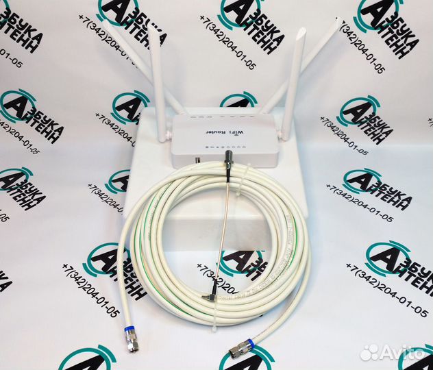 Комплект 4g антенна Wi-Fi роутер sim безлимит