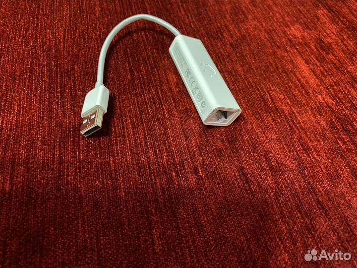 Адаптер Apple USB Ethernet, A1277, MC704ZMA