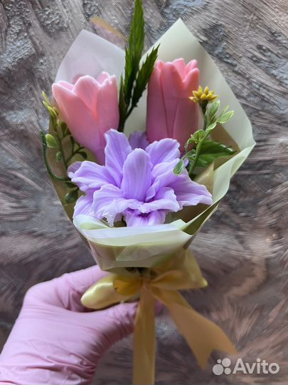 Букетики из мыла
