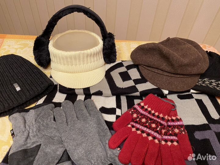 Меховые наушники Шапки Кепки Перчатки Новые и б/у