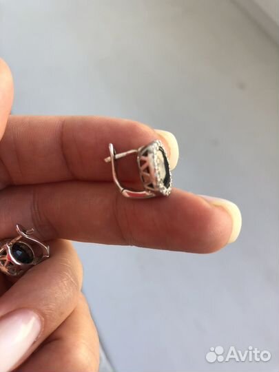 Серьги серебро