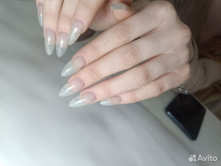 Модель на маникюр наращивание бесплатно