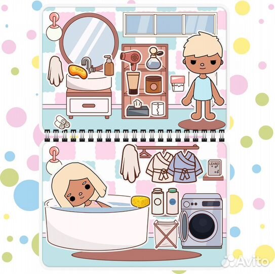 Тока Бока Домик книжка на липучках