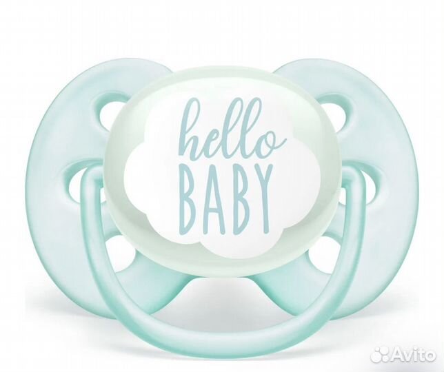 Avent Пустышка силиконовая Ultra soft Hello