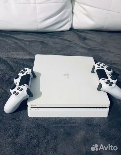 Sony playstation 4 slim белая 150 игр