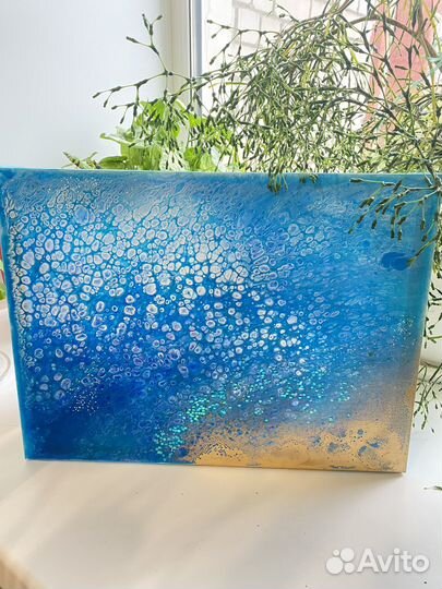 Интерьерная картина (в стиле Fluid Art)