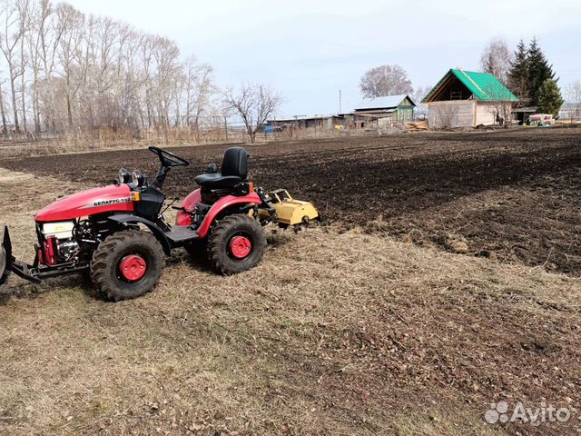 Вспашка земли минитрактором Беларус в Новосибирске | Услуги | Авито