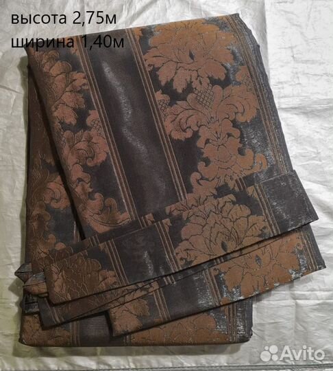 Готовый комплект штор с подхватами