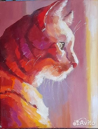 Картина маслом, холст, маленького размера