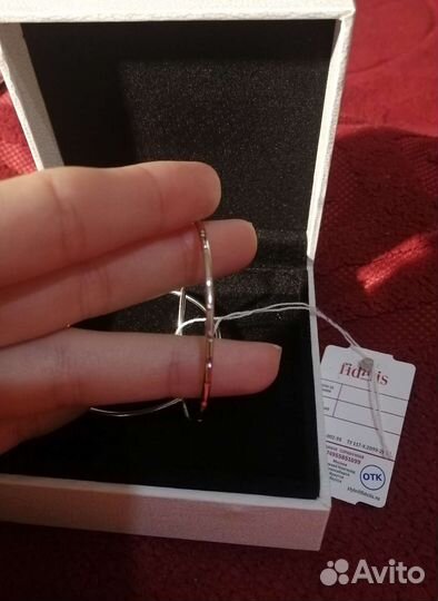 Серьги конго серебро 925
