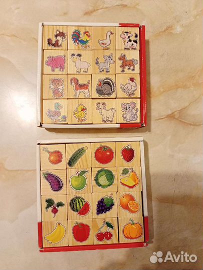 Кубики деревянные