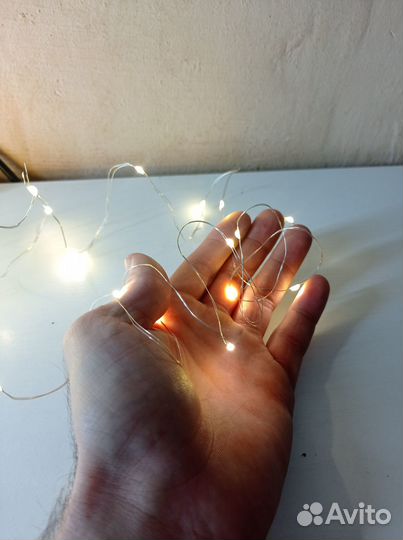 Гирлянда нить роса 3метра