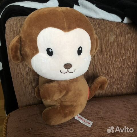 Мягкая игрушка обезьяна miniso