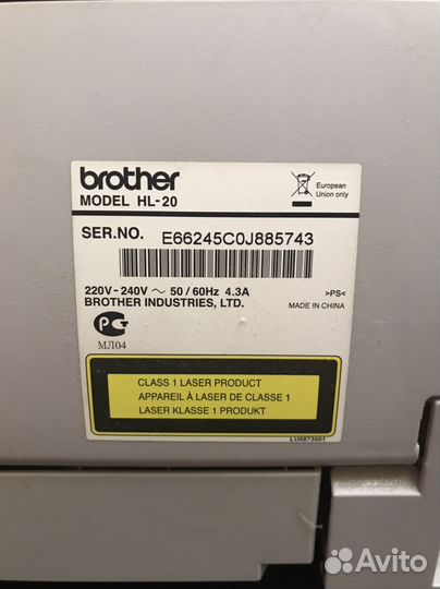 Принтер brother HL-20