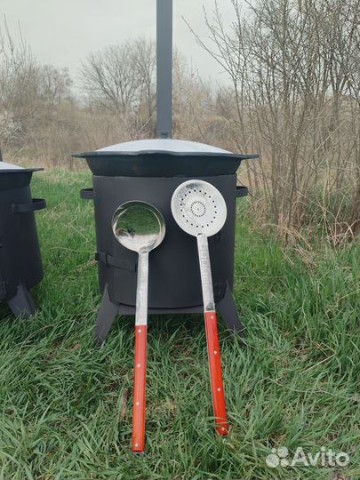 Половник, шумовка, шампура, нож