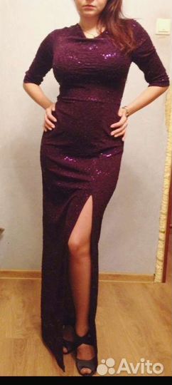 Платье вечернее с пайетками