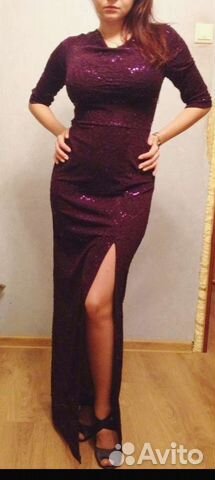 Платье вечернее с пайетками