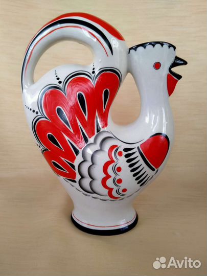 Штоф Петух Красная Гжель