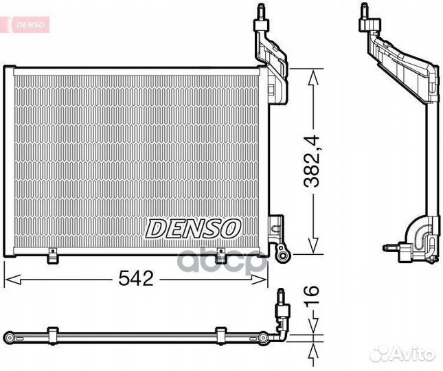 Радиатор кондиционера DCN10048 Denso