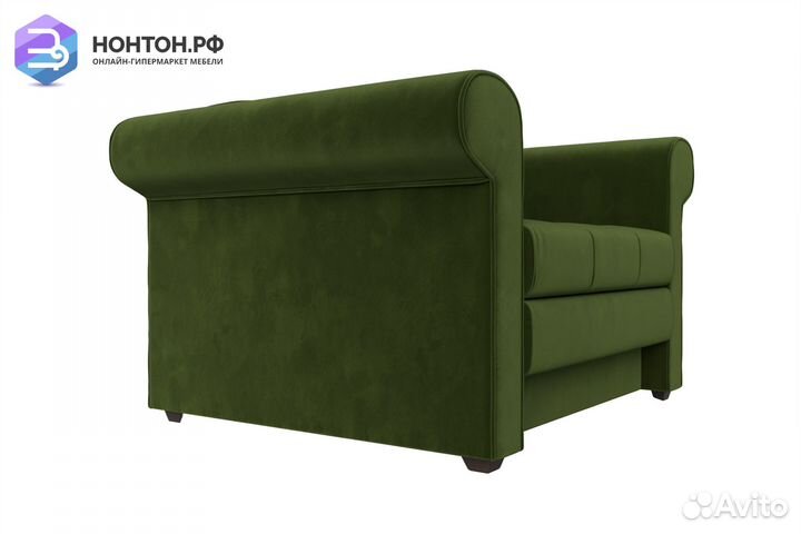 Кресло выкатное Берли микровельвет зеленый