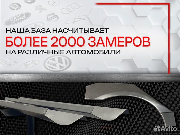 Ремонтные арки на Honda Logo GA3 передние