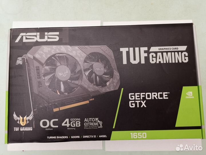 Видеокарта asus nvidia GeForce GTX 1650 TUF Gaming