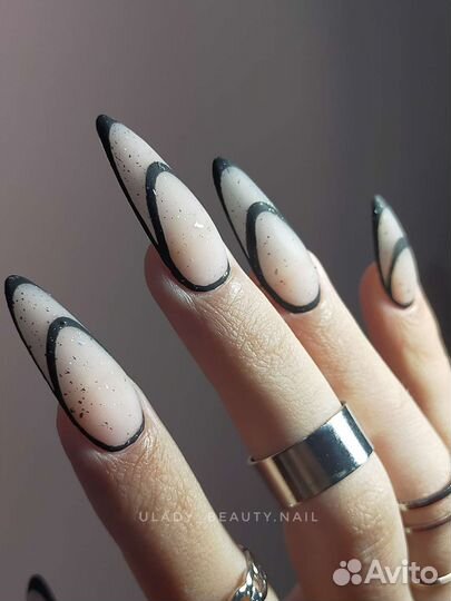 Маникюр гель-лак наращивание