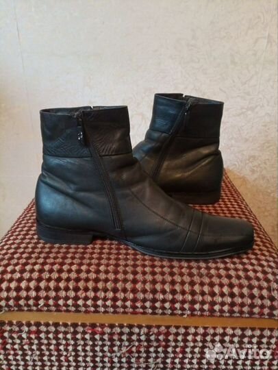 Ботинки муж Respect нат кожа мех зима 43-44р