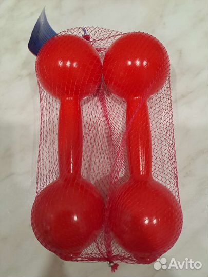 Гантели пластиковые