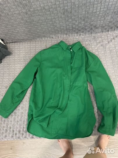 Блузка зелееная женская