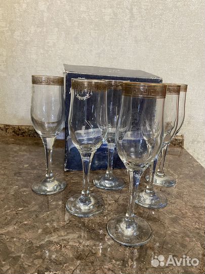 Хрустальные фужеры для шампанского