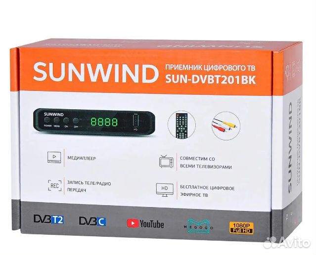 Приставка DVB-T2 с дисплеем