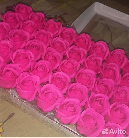 Мыльные розы по штучно