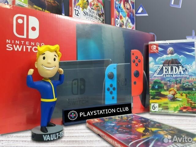 Nintendo Switch V2 на гарантии + игры + 5 подарков