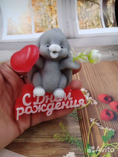 Фигурка кролик из мыла