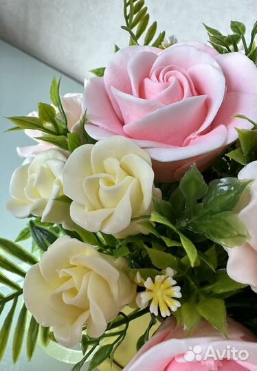 Букет цветов из мыла, букет роз, букет с доставкой