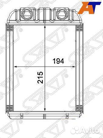 Радиатор отопителя салона volkswagen touareg 10/au