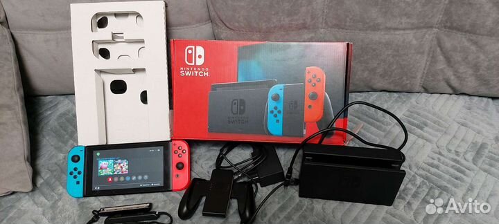 Прошитый Nintendo switch Rev 2 mariko комплект