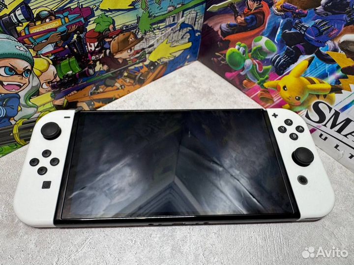 Прошитый Nintendo Switch Oled 512Gb/ Kamikaze