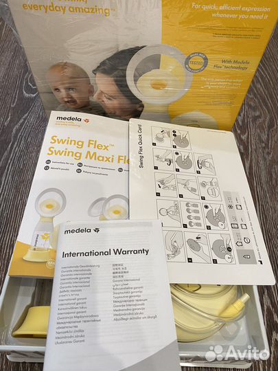 Молокоотсос medela swing flex электрический