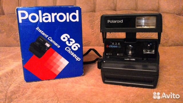 Классическая камера Polaroid 636 Closeup