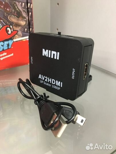 Адаптер AV 3RCA to hdmi - Mini AV2hdmi Audio UpSca