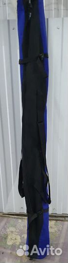 Горные лыжи и чехол, ботинки чехол, палки