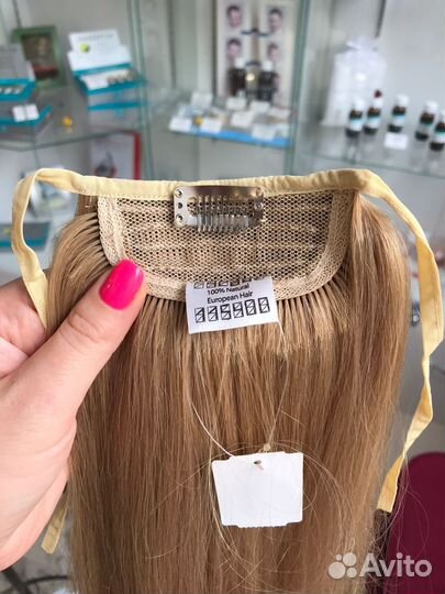 Хвост из натуральных волос