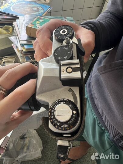 Пленочный фотоаппарат зенит ет СССР +вспышка сэф 3