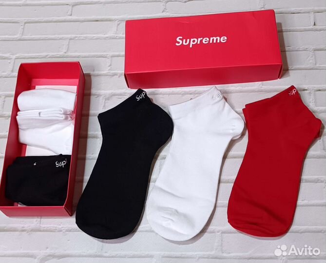 Носки мужские и женские хлопок Supreme р-р38-43