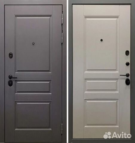 Дверь металлическая Лондон 3К Грей